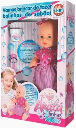 BONECA ANALU BOLHA DE SABAO
